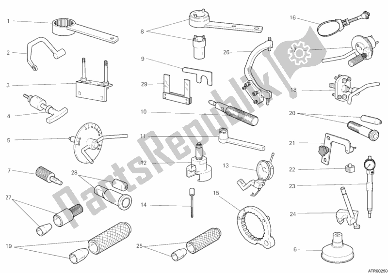 All parts for the Workshop Service Tools, Engine of the Ducati Monster 696 USA 2011